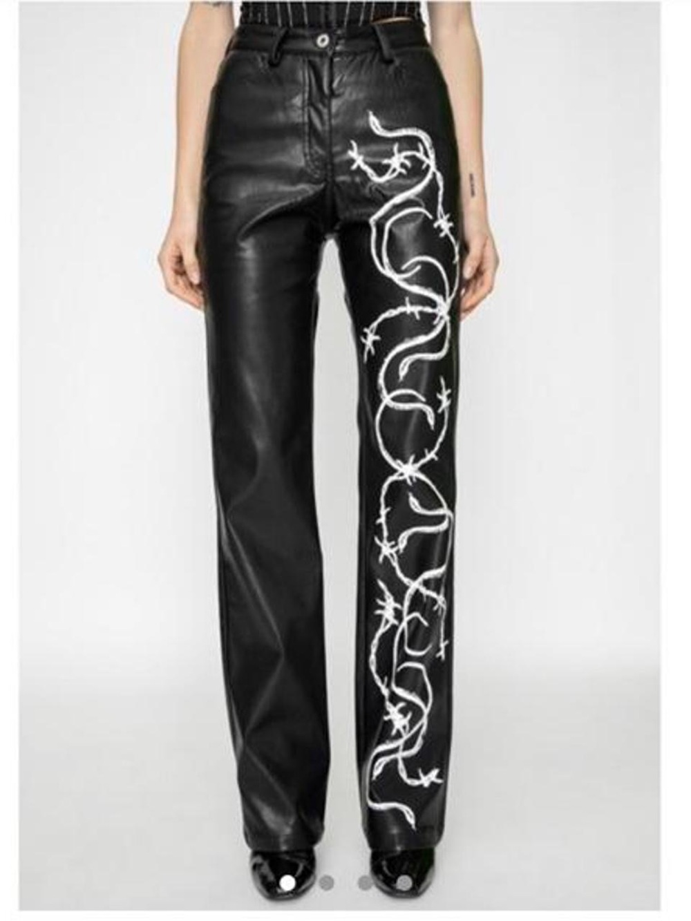 I.AM.GIA Faux Leather Pants Edgy Punk Cyberpunk Moto Biker Goth Large